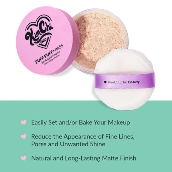 Kimchi Chic Beauty Puff Puff Pass Set and Bake Setting Powder 03 Translucent - Picture 2 of 9